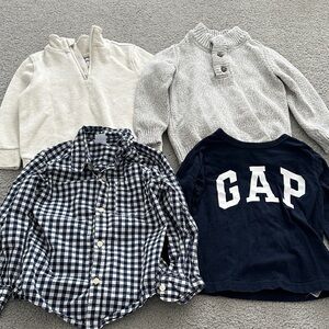 Preppy Sweater & Shirt Set